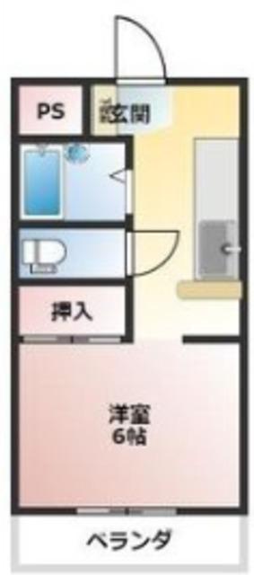 ブライトフューチャー(ワンルーム/2階)の間取り写真