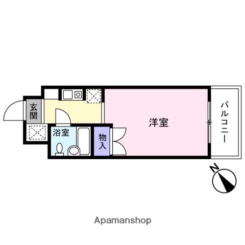 相原第一ビル(ワンルーム/6階)の間取り写真