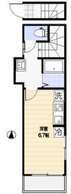 アイコート代々木(ワンルーム/2階)の間取り写真