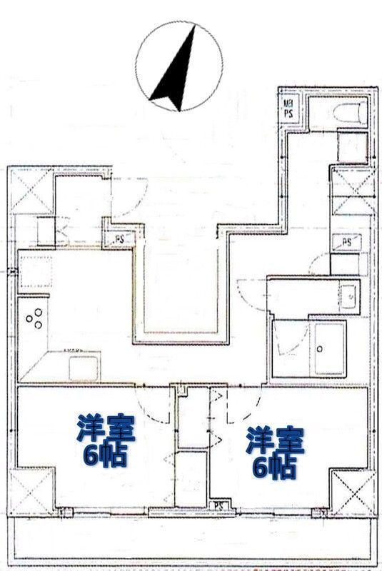 ロイヤル東栄日本橋(2K/7階)の間取り写真