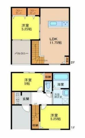 CASATOMINAGA(3LDK/2階)の間取り写真