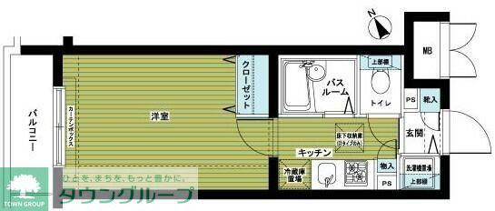 トーシンフェニックス高田馬場弐(1K/3階)の間取り写真