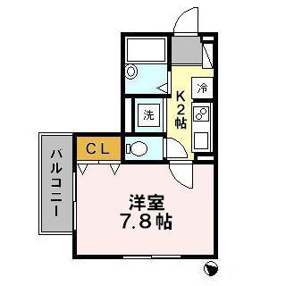 カサ モラーダ(1K/2階)の間取り写真