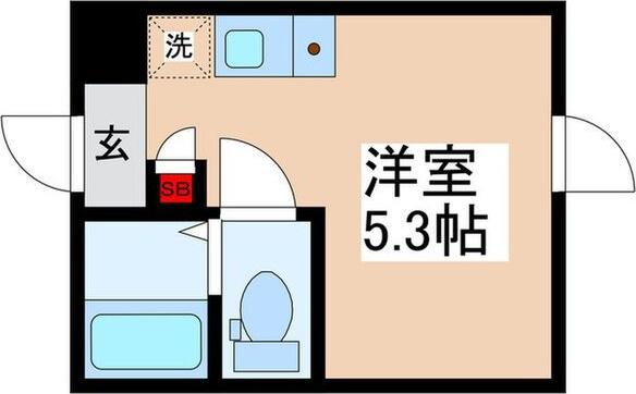 CREDO IKEBUKURO(ワンルーム/3階)の間取り写真