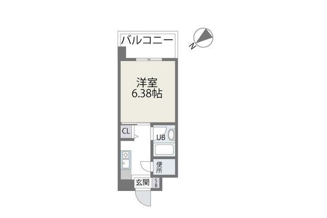 アバンダント21(1K/11階)の間取り写真