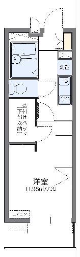 レオパレスクレストタウンA(1K/3階)の間取り写真