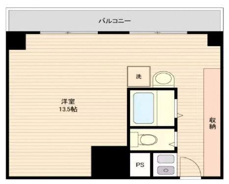 パピリオーテ西横浜(ワンルーム/7階)の間取り写真