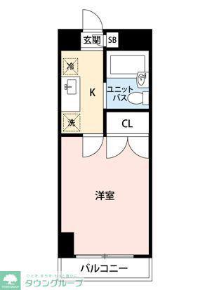 マイナビSTAY和光(1K/3階)の間取り写真