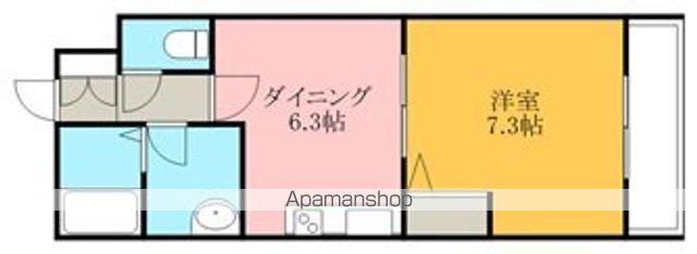 ロージエットコート(1DK/1階)の間取り写真