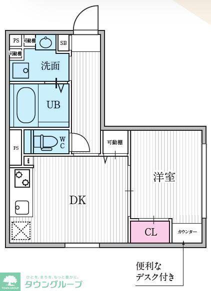 デュオメゾン渋谷本町イースト(1DK/3階)の間取り写真
