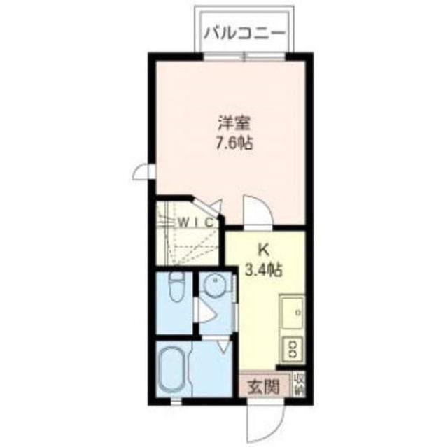 レバンテ(1K/2階)の間取り写真