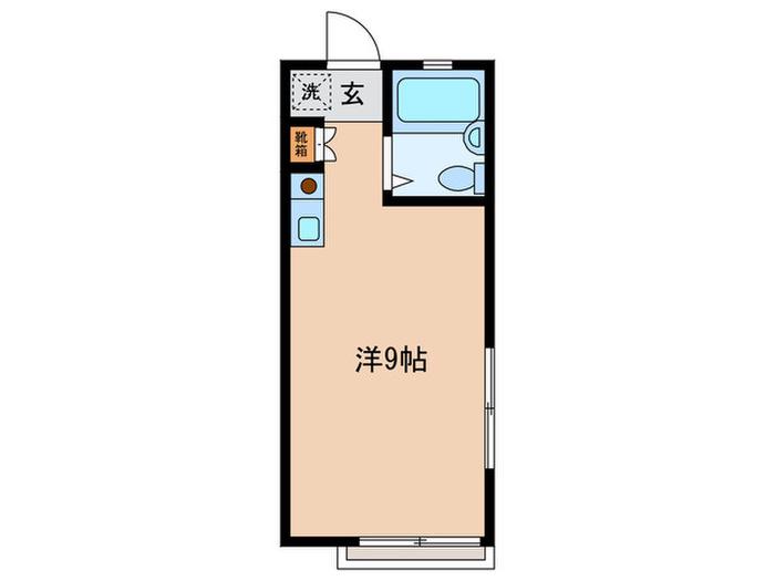 久世コーポ(ワンルーム/1階)の間取り写真