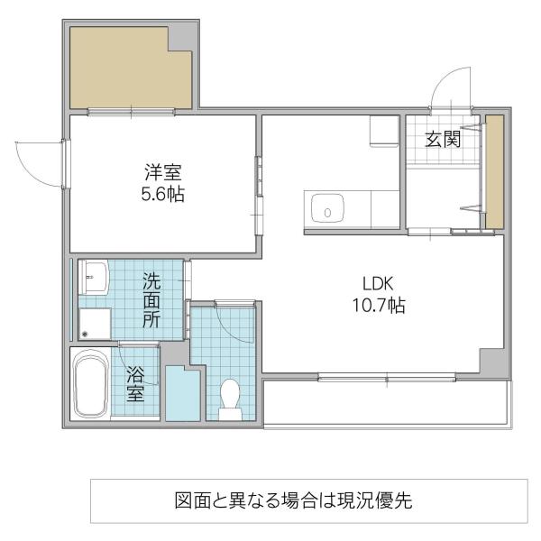 CENTRAL-Y(1LDK/5階)の間取り写真