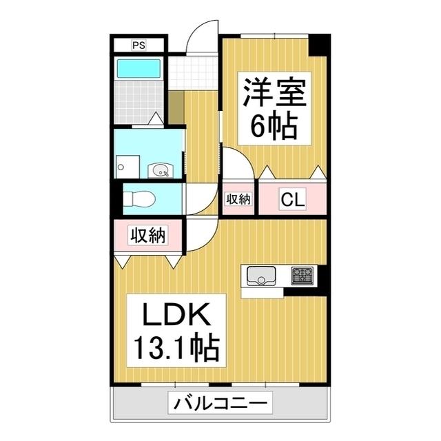 AVANCEII(1LDK/2階)の間取り写真