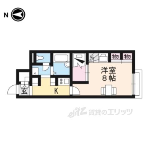 レオパレス宮司東(1K/2階)の間取り写真