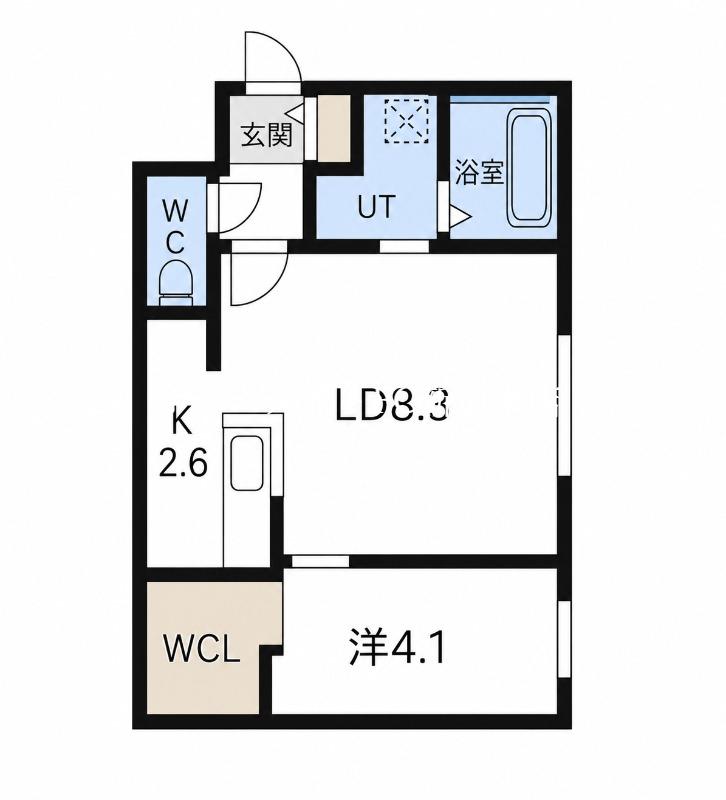 RIANT (1LDK/3階)の間取り写真