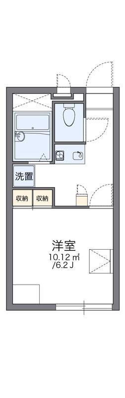 レオパレスオーキッドII(1K/1階)の間取り写真