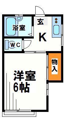 アイコーポ29号棟 当社管理物件(1K/2階)の間取り写真