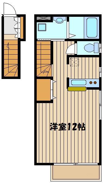 セルカ デル セレッソ(ワンルーム/2階)の間取り写真