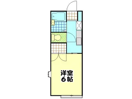 ソフィア青木葉III(1K/1階)の間取り写真