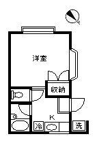 TACHIBANA(1K/1階)の間取り写真