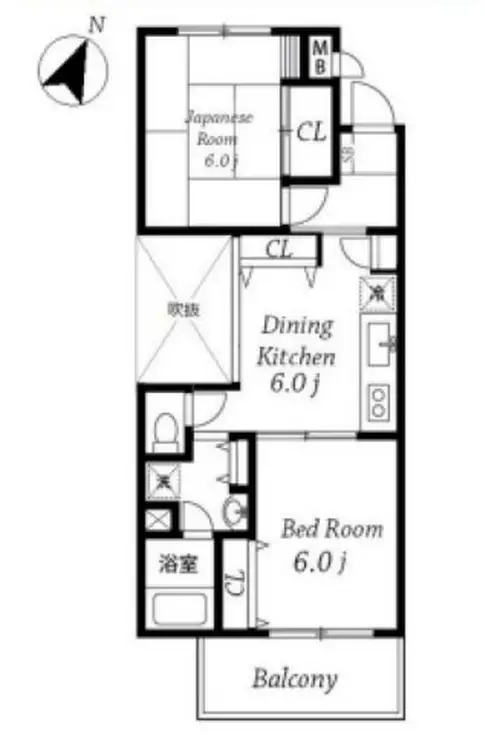 ヴィラ西小山 4階階 間取り