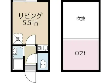 グリーンコーポ大手町(ワンルーム/1階)の間取り写真