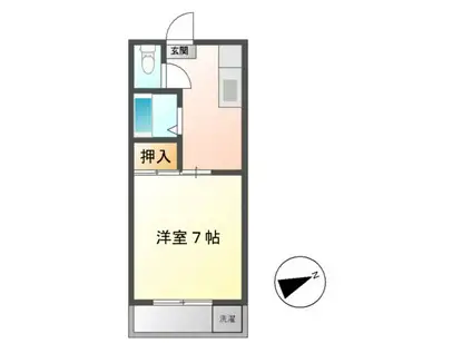 マイハウスあつみ(1K/1階)の間取り写真