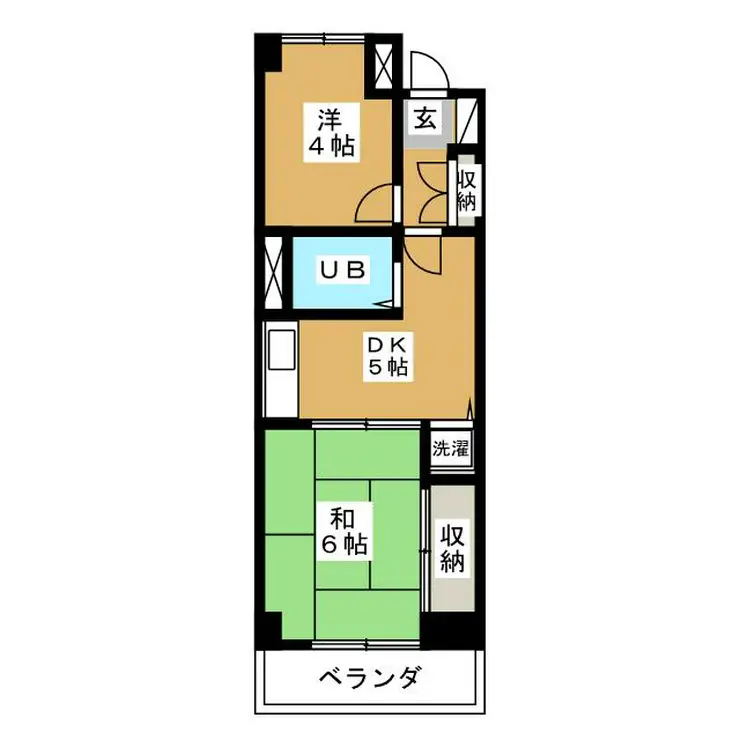武蔵野第2パークマンション 2階階 間取り