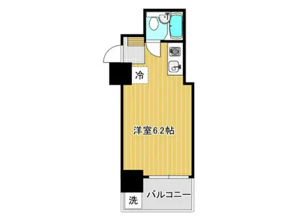 ダイアパレス舟入中(ワンルーム/3階)の間取り写真