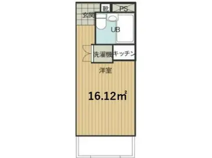 サンライク東寺尾(ワンルーム/2階)の間取り写真