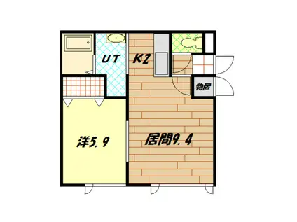 GLP・I(1LDK/2階)の間取り写真