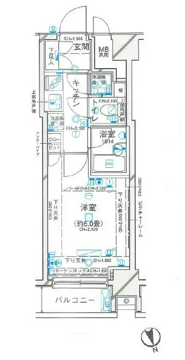 パレステュディオ浜松町 3階階 間取り