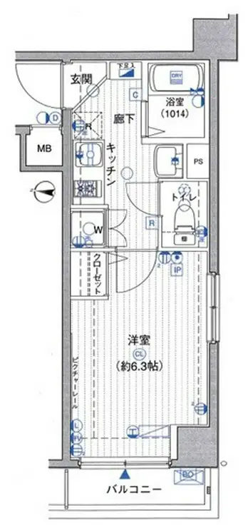 スカイコート本郷東大前第3 5階階 間取り