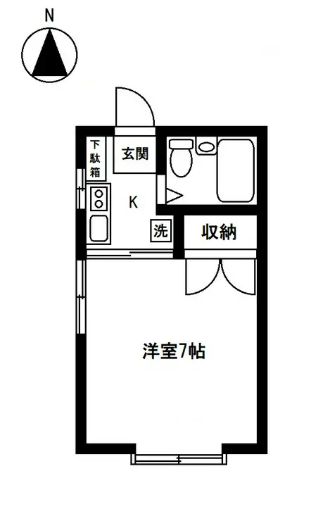 ウエストハイム谷戸 2階階 間取り