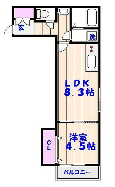 AJ船橋 1階階 間取り