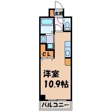 コート新栄(ワンルーム/4階)の間取り写真