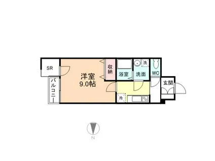 センチュリーハイツ奥田(1K/3階)の間取り写真