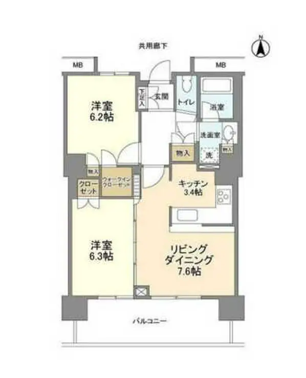 豊洲シエルタワー 27階階 間取り