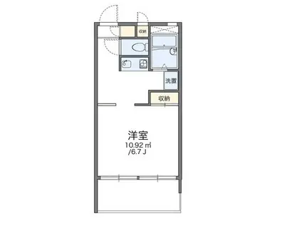 レオパレスソレーユ青江第二(1K/3階)の間取り写真