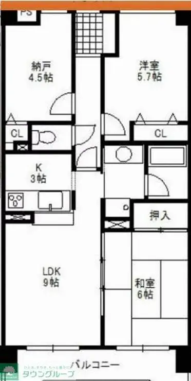 レクセルプラザ西川口 8階階 間取り