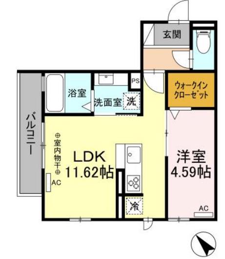 F-GRANDE十軒(1LDK/3階)の間取り写真