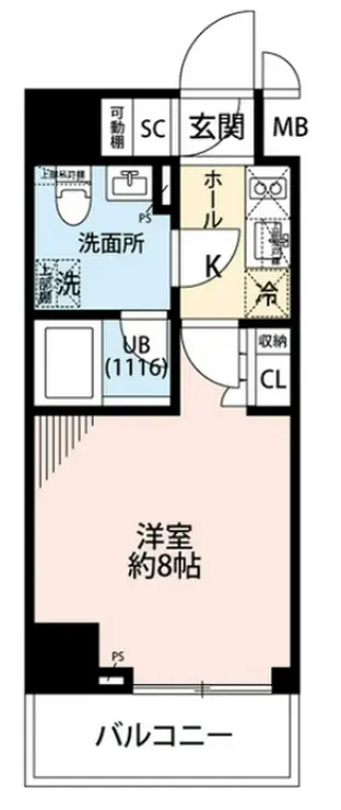 プレール・ドゥーク住吉IV 2階階 間取り
