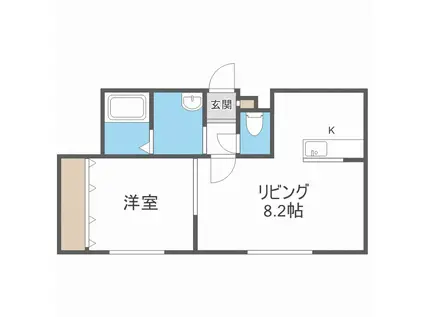 ドルチェヴィータ(1LDK/3階)の間取り写真