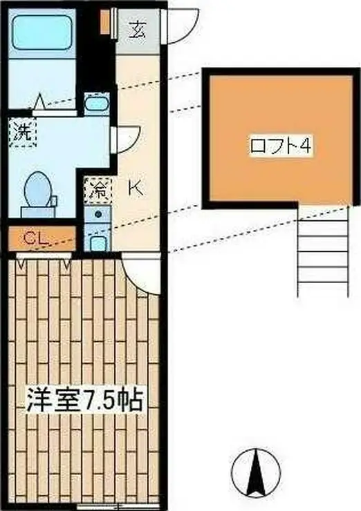 カトルセゾン調布 2階階 間取り