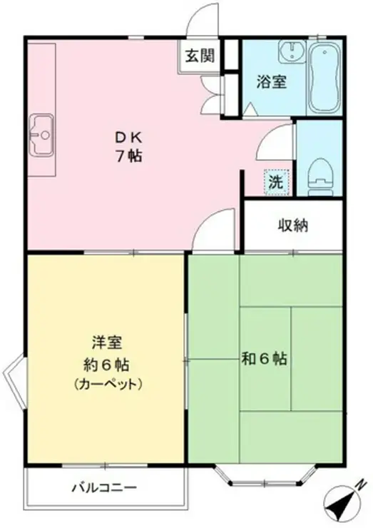 アマーレ聖蹟 2階階 間取り