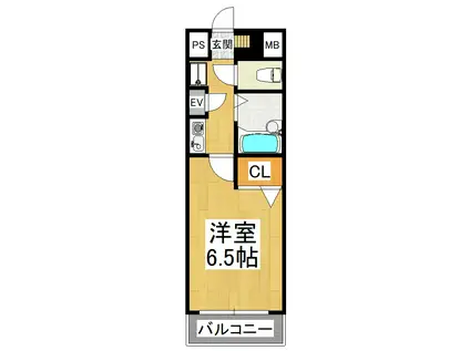 レイナ錦織(1K/2階)の間取り写真