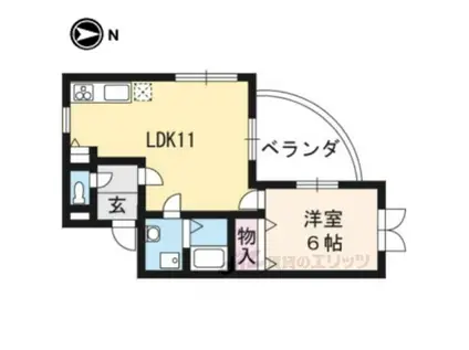 光悦音楽館(1LDK/3階)の間取り写真