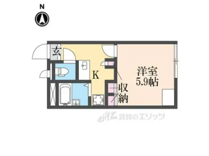 レオパレスCHUTTI(1K/2階)の間取り写真