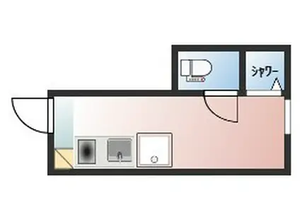 サークルハウス三宿 壱番館(ワンルーム/1階)の間取り写真